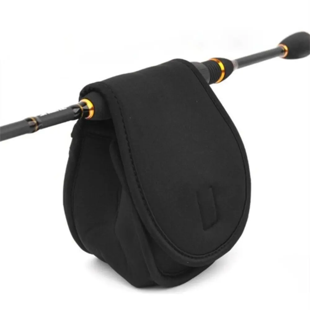 Housse néoprene portable pour moulinet de pêche Luya - Protection étanche grande capacité noir