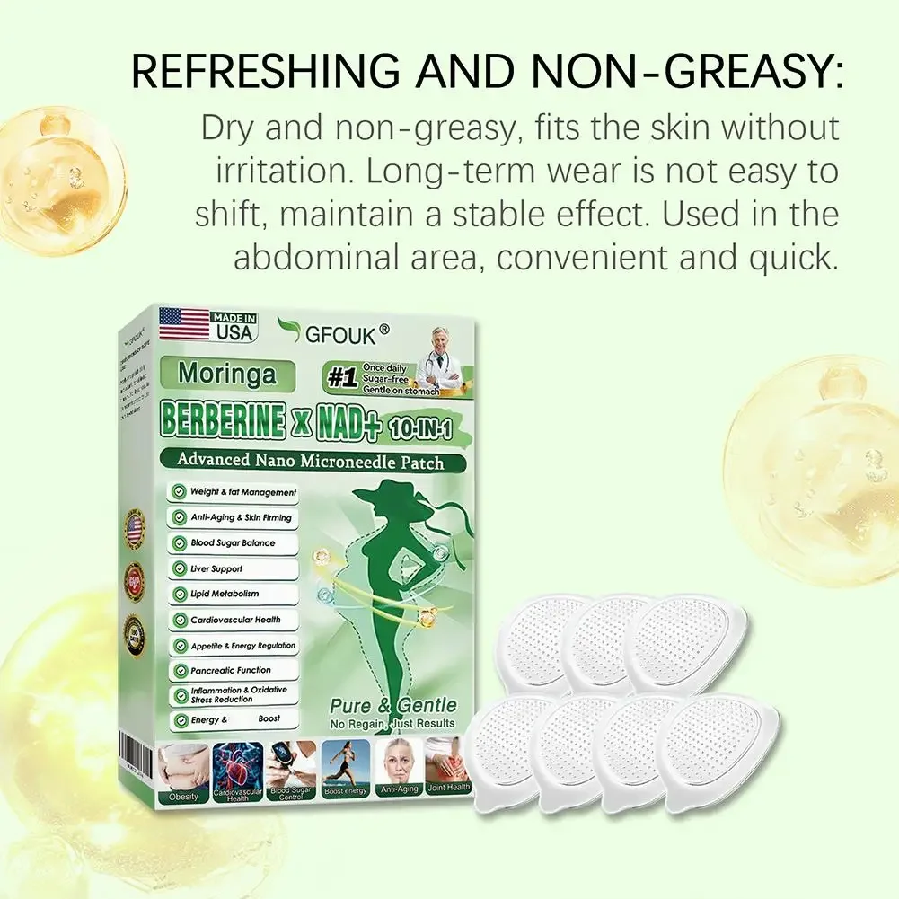 Patch amincissant nano microneedle berberine nad raffermissant corps_voghion.com