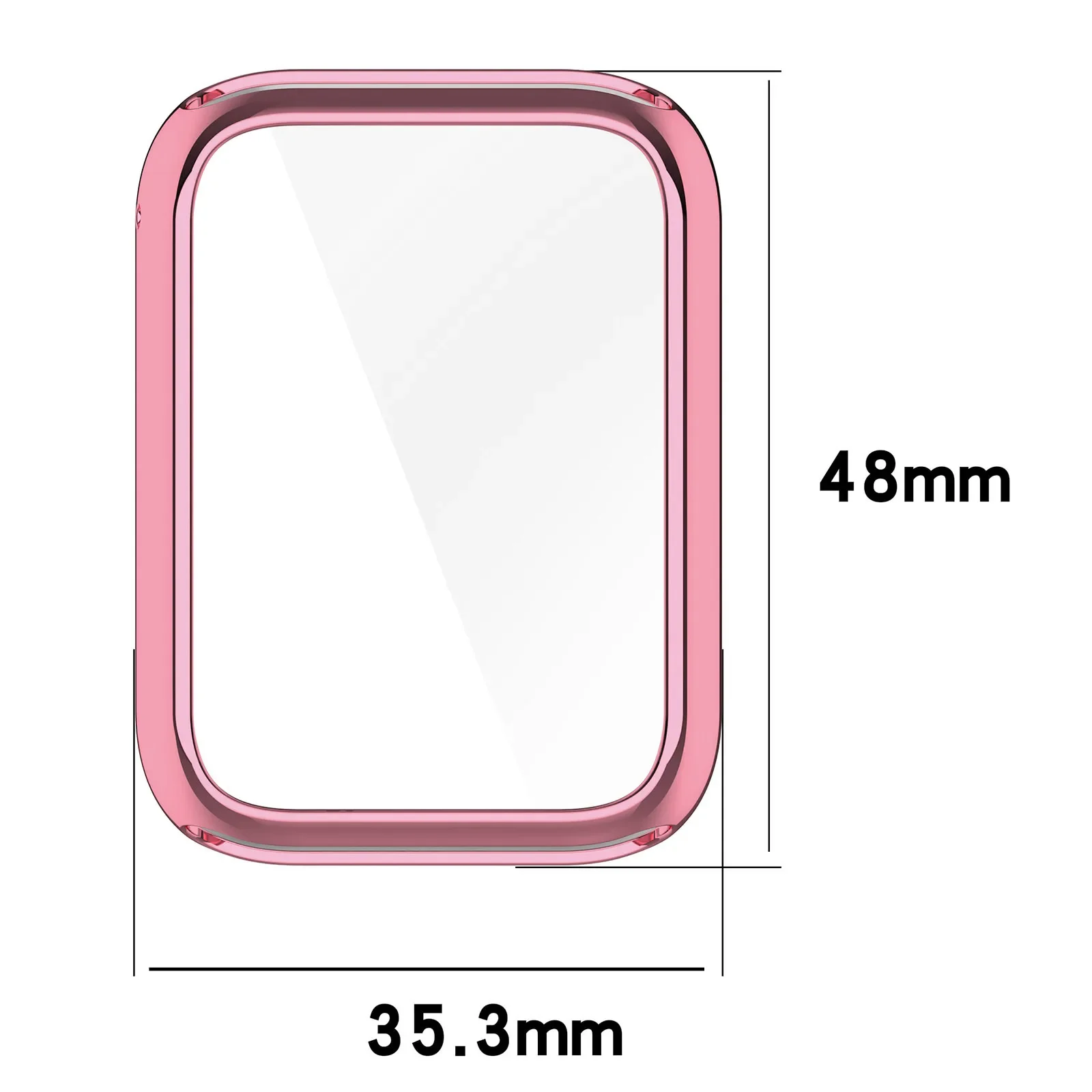Deluxe TPU Smart Watch Case with Screen Protector - Soft Bumper Cover