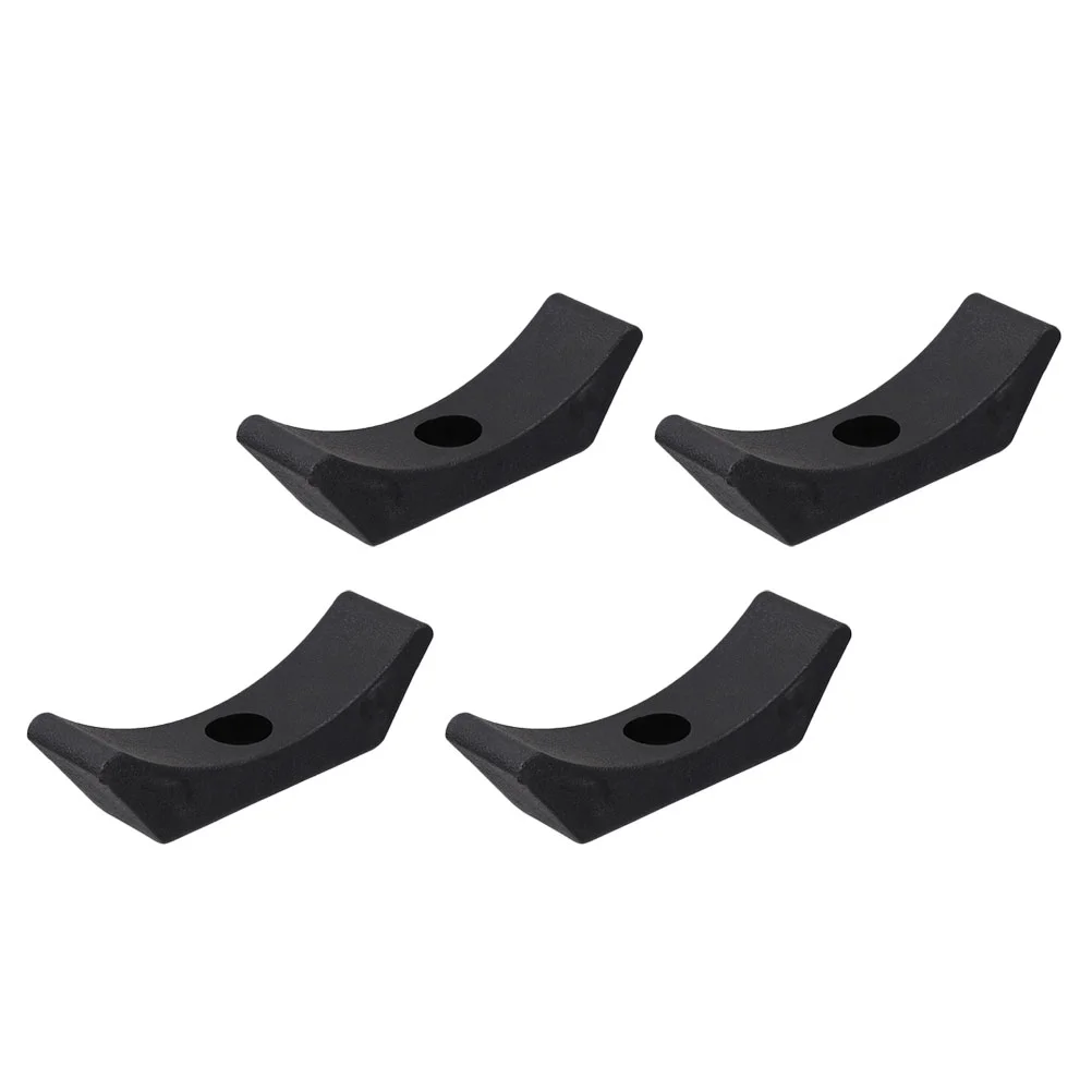 

4 Pcs Dumbbell Rack Durable Saddles Workout Tool Plastic Pallets Wooden PP Cradles Equipment Fitness Storage Shelf
