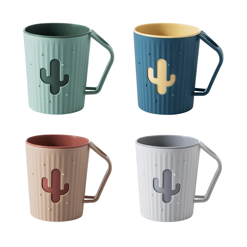 Portable Double Layer Toothbrush Cup For Couples Elegant Tumbler_voghion.com