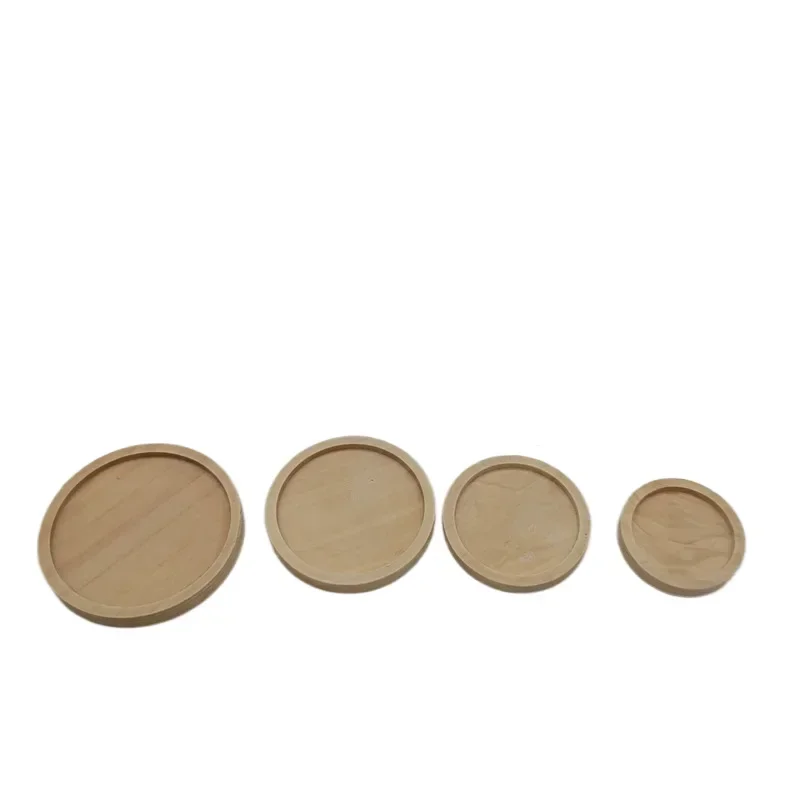 24 Sottobicchieri Rotondi In Legno Non Finiti 10 Cm - Per Fai Da Te, Pittura E Decorazione - 5