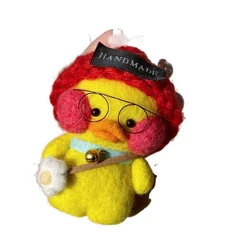 2022 fieltro de lana Poke ácido hialurónico pato Material paquete hecho a mano muñeca colgante joyería descompresión C