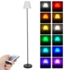 RGBW LED Floor Lamp Outdoor Solar Lamp Colorful Desk Light with Remote Controller Pull Chain Switch Bedside Lamp Reading Lamp 1