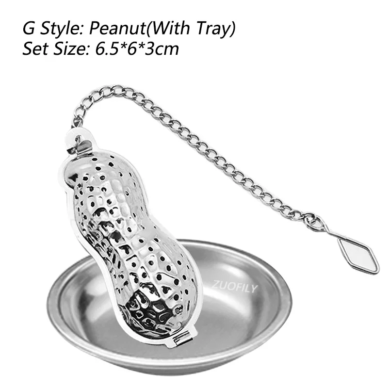 New Stainless Steel Infuser Teapot/Owl/Duck/Pumpkin Tray Spice Tea Strainer Herbal Filter Teaware Accessories Kitchen_voghion.com