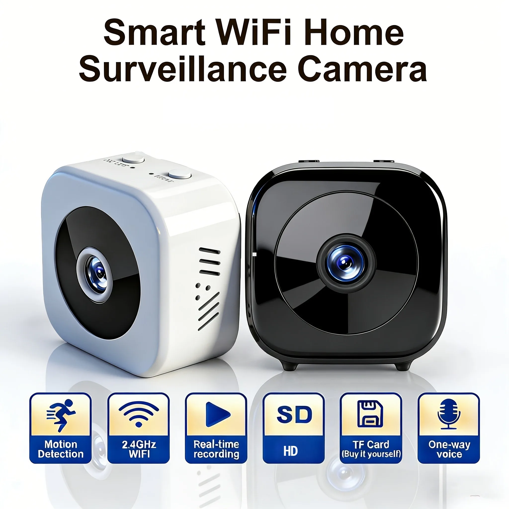 미니 HD 와이파이 스마트 모니터 감시 카메라 비디오 음성 DV 레코더 실내 은밀 무선 보안 카메라 소형 보모 카메라