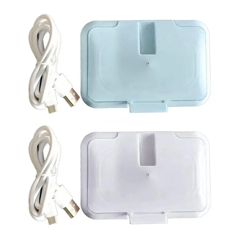 

Newborn Wet Napkins Heating Box Cover USB Portable Baby Wipes Heater Wet Wipes Warmer Thermal Warm Wet Towel Dispenser