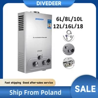 Chauffe-eau domestique multifonctionnel à gaz DIVEDEER de grande capacité avec affichage de la température 1