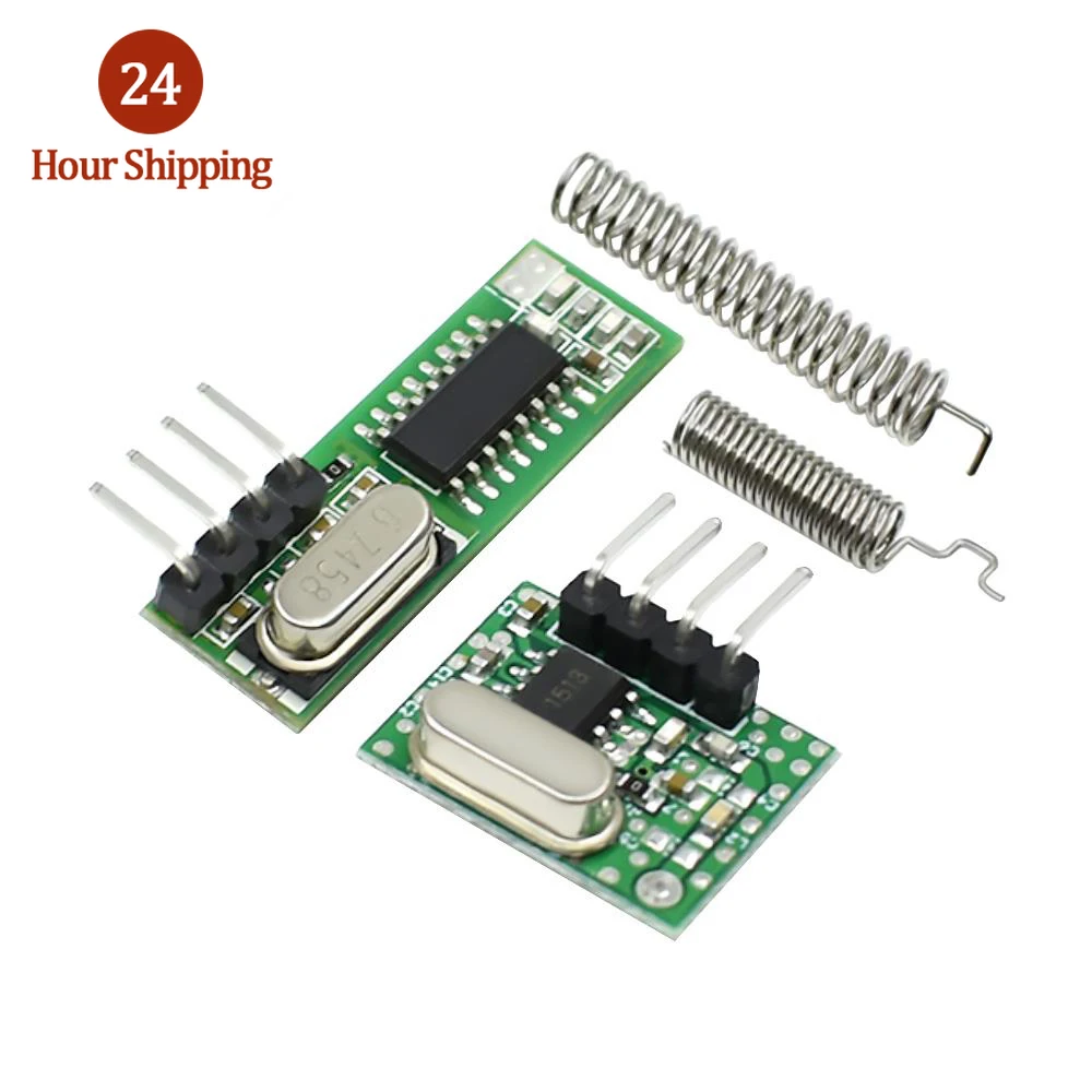 RF Receptor e Módulo Transmissor, Superheterodyne, Controles Remotos para Arduino, Módulo sem fio, Kits DIY, 433 Mhz