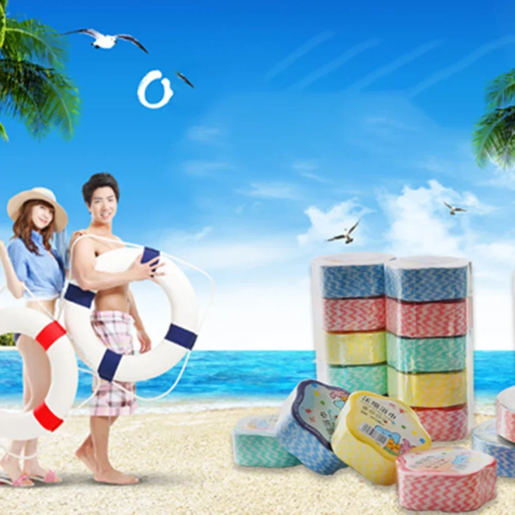 Compressed Bath Towel Disposable Towels Thickened Absorbent Outdoor Travel Large Towel Plant Fiber Strong Water Absorption Pads