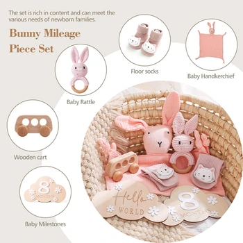 Bath Set Rabbit Rattle - Wooden Toys 3