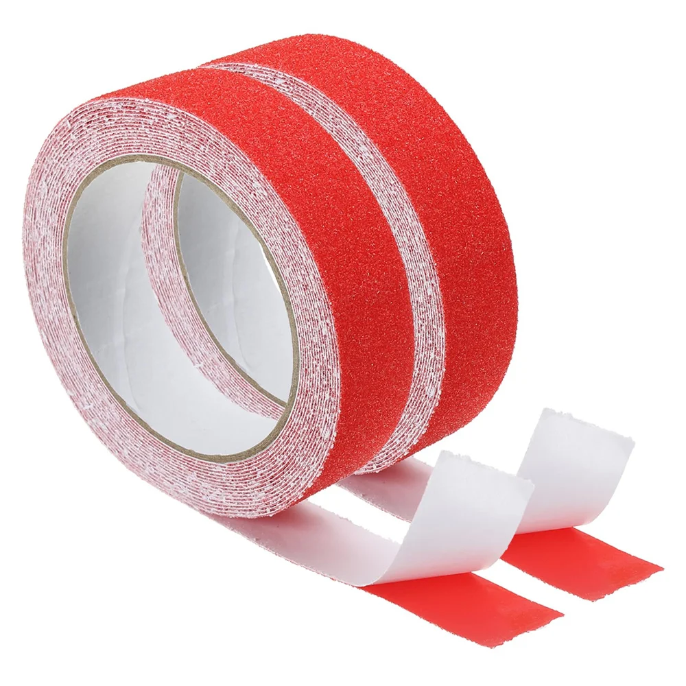 5cm*5m Red Anti Slip Tape Safety Non-Slip High Grip Adhesive Flooring Sticky Strip Steps Tread Waterproof Hazard Warning Sticker