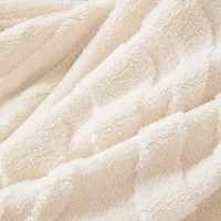 Tuffed Fleece Warm Soft Sofa Towel Geometric Lines Jacquard Mordern Simple Pattern Multiuse Sofa Cover Blanket for Living Room 2