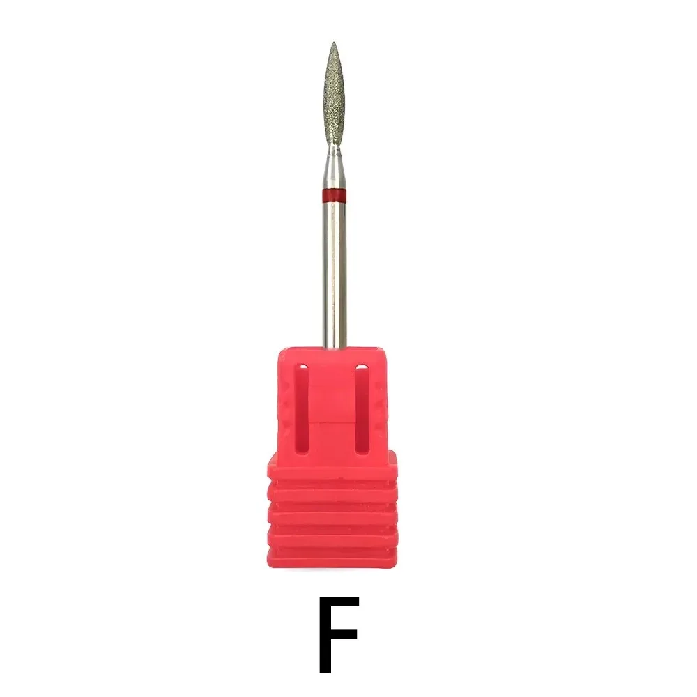 Diamond Nail File Russian-style Pre-treatment Long Spindle-shaped For Removing Dead Skin