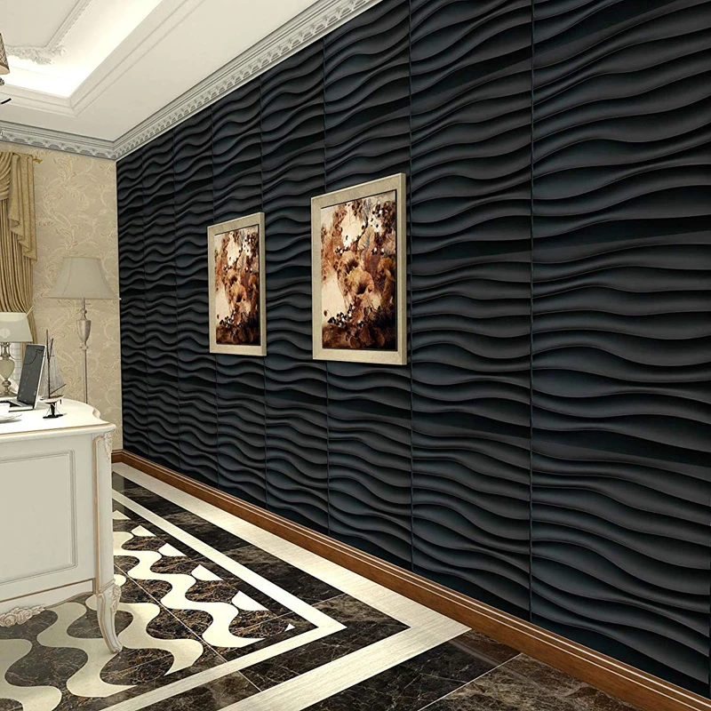 12pcs 30cm house wall renovation stereo 3D wall panel non-self-adhesive 3D wall sticker art tile wallpaper room bathroom ceiling