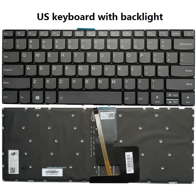 US/Spanish/Latin Laptop Keyboard for Lenovo Ideapad and V14 Series