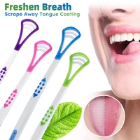 Nettoyeur de langue réutilisable, brosse de livres de santé bucco-dentaire, empêche la bouche nuageuse, nettoyer les débris alimentaires, adapté aux adultes 1