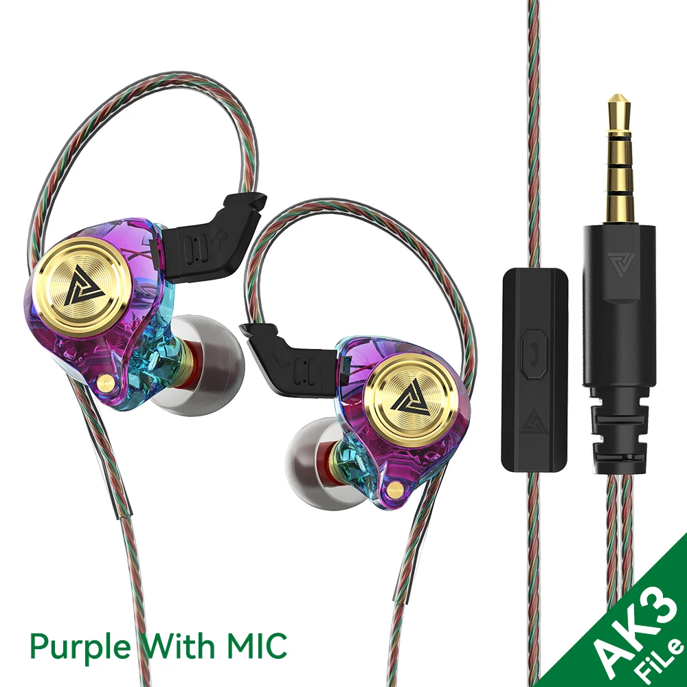 Premium Wired Earphones with Microphone – HiFi Sound, Bass Boost, Noise Cancelling