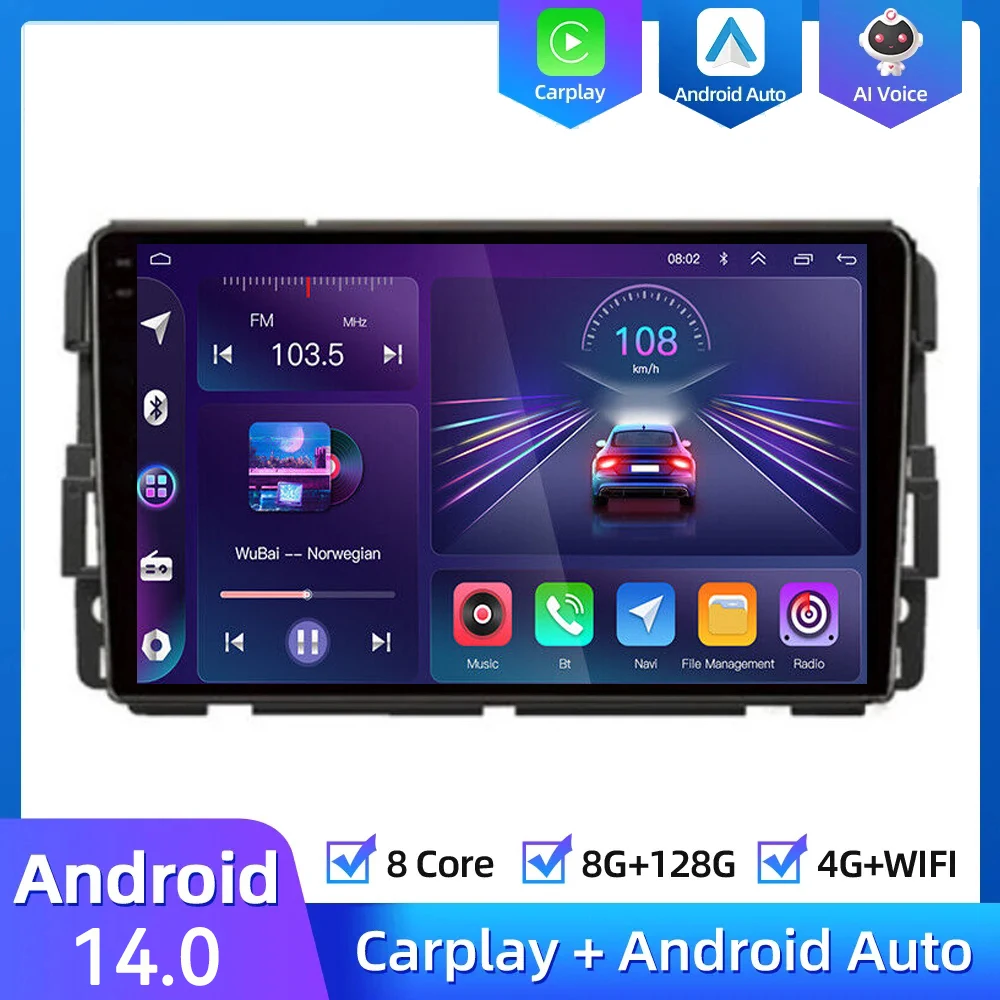 

Автомобильный мультимедийный плеер Android 14, радио GPS для GMC, Chevrolet Buick, анклава, Юкон, адиая, альпинизм, авто, стерео, видео, CarPlay