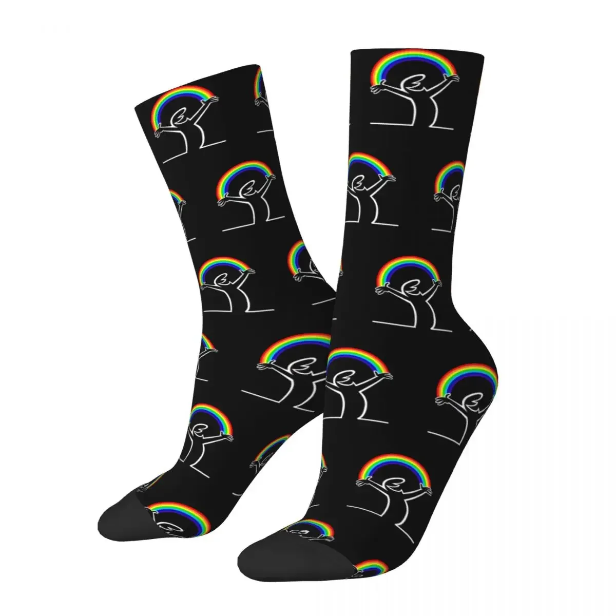 

Winter Warm Funny Women Men Lineman Rainbow La Linea Socks Sweat Absorbing Sports Socks