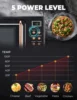 Retro Microwave Oven, SIMOE 0.7 Cu Ft Small Microwave with Defrost, 5 Micro Power, 8 Auto-cooking Set & Child Lock, Compact Micr 6
