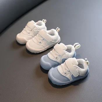 Kids Shoes Girls Boys Top Brand Sneakers Toddler Breathable Shoes Spring Running Sport Baby Soft Casual Sneaker Leather Flats