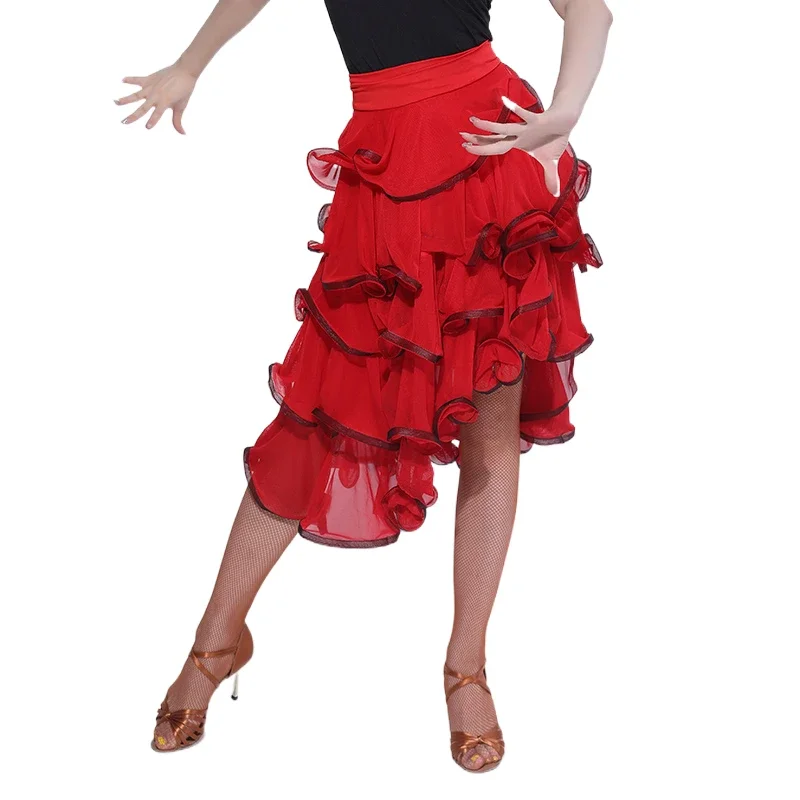 

Latin Dance Dress Women Tassel Latin Dance Skirt for Ballroom Samba Tango Chacha Belly Dancing Performamnce
