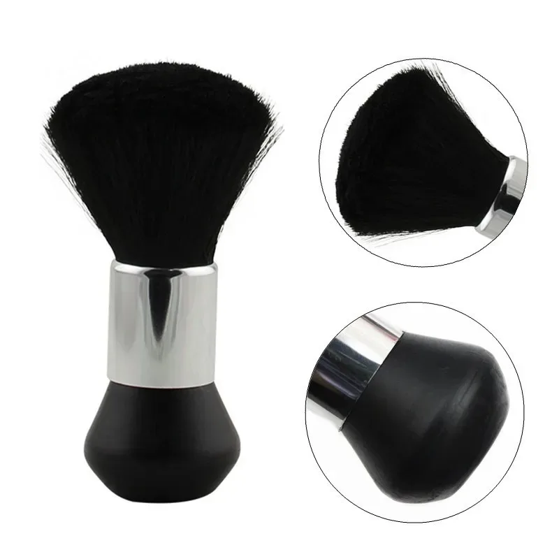 High Quality Black Hairdressing Wipe Neck Hair Cleaning Duster Hair Cutting Brush For Barbershop Hair Cut Brush Accessories 5