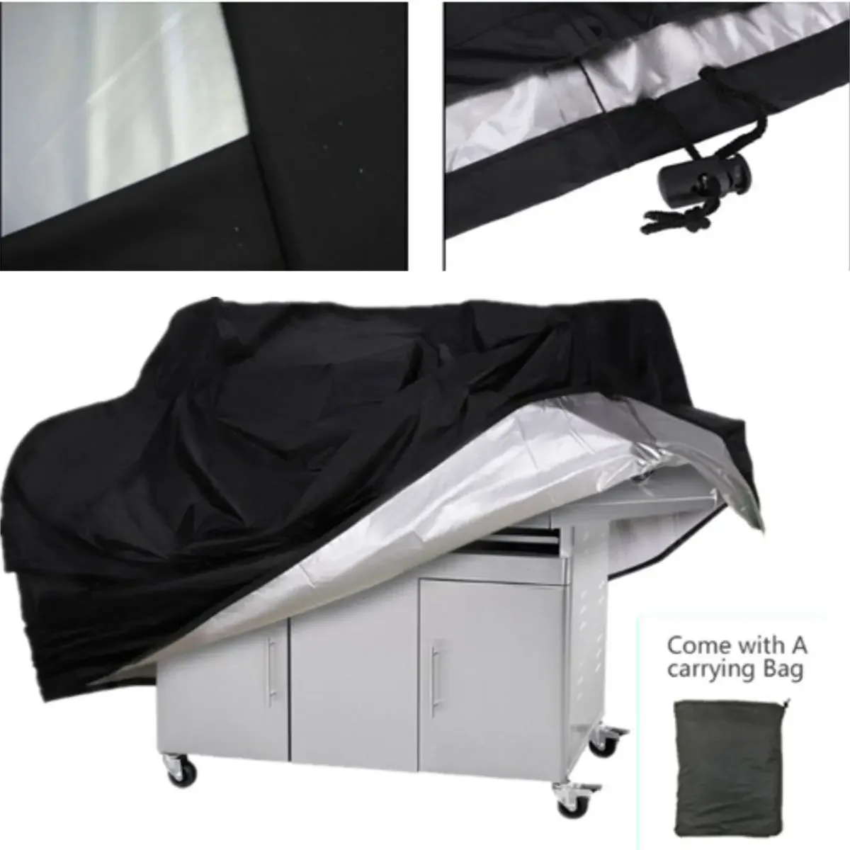 XS-XXXL Heavy Duty Waterproof BBQ Covers Black 210D Oxford Cloth Patio Gas Smoker Grill Barbecue Grill Protector Outdoor Cover patio furniture cover bbq grill cover