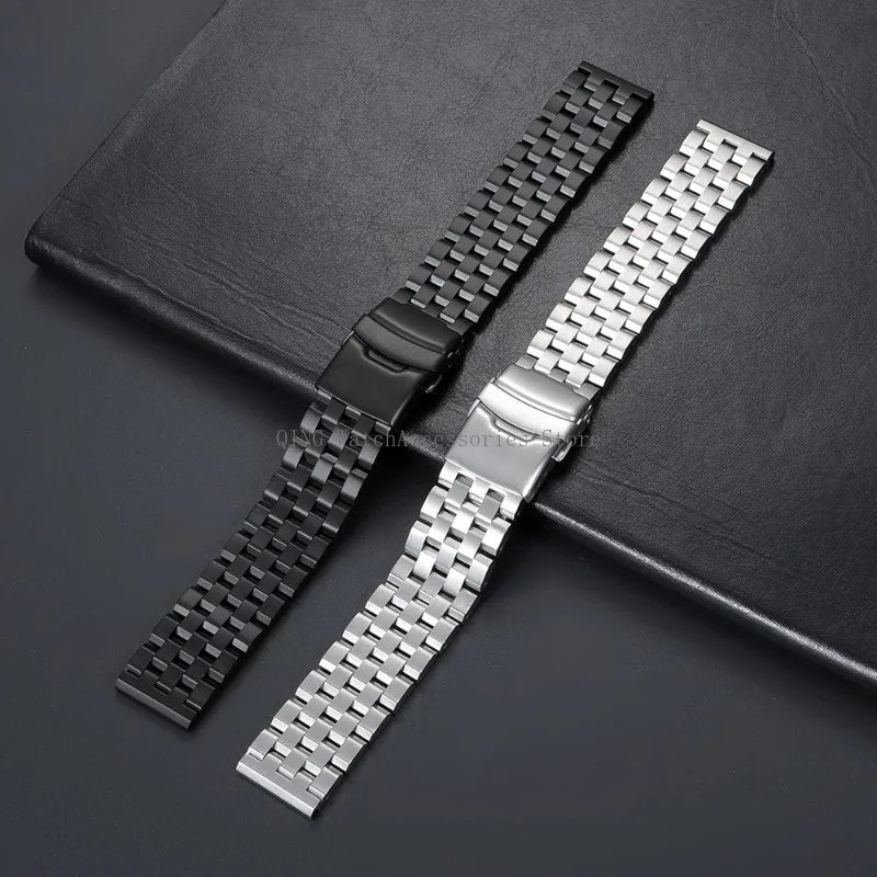 Stainless Steel Universal Watchband Strap - Unisex Metal Bracelet Replacement