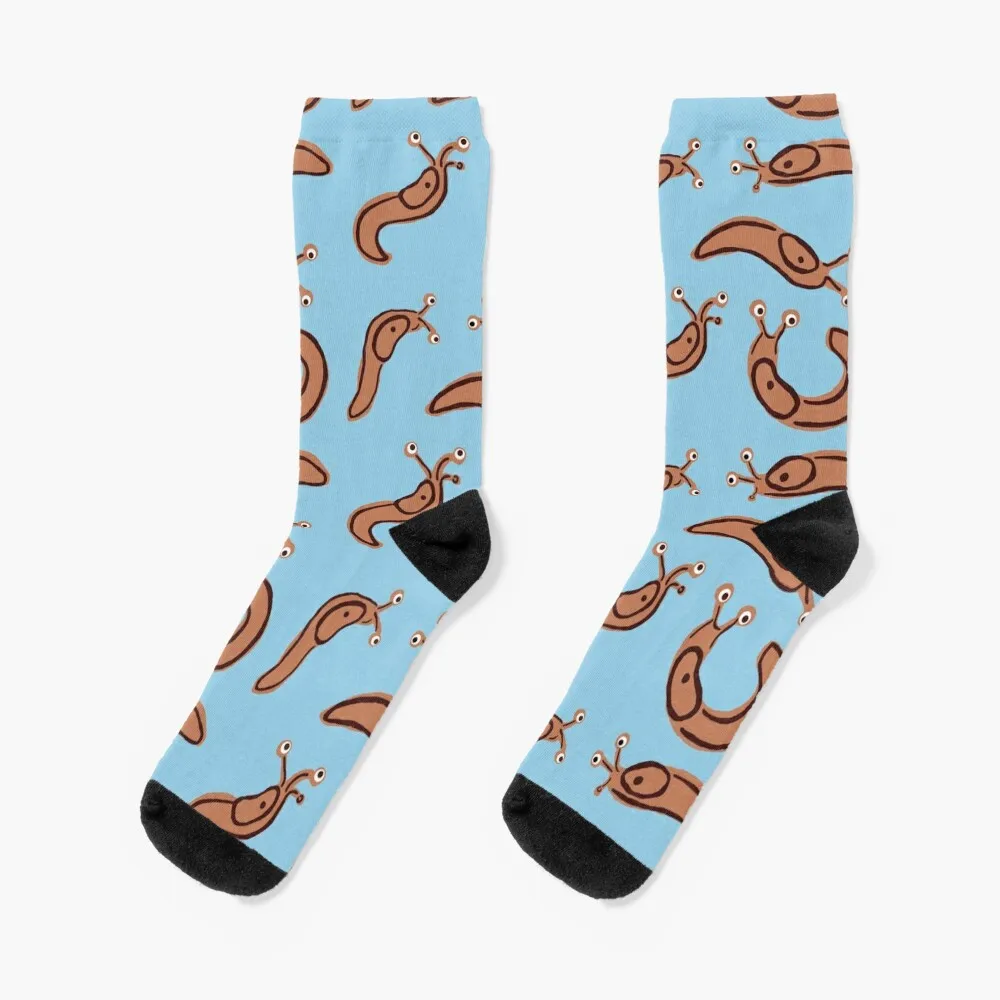 

Slug Pattern Socks cartoon christmas stocking Antiskid soccer funny gift Socks For Men Women's