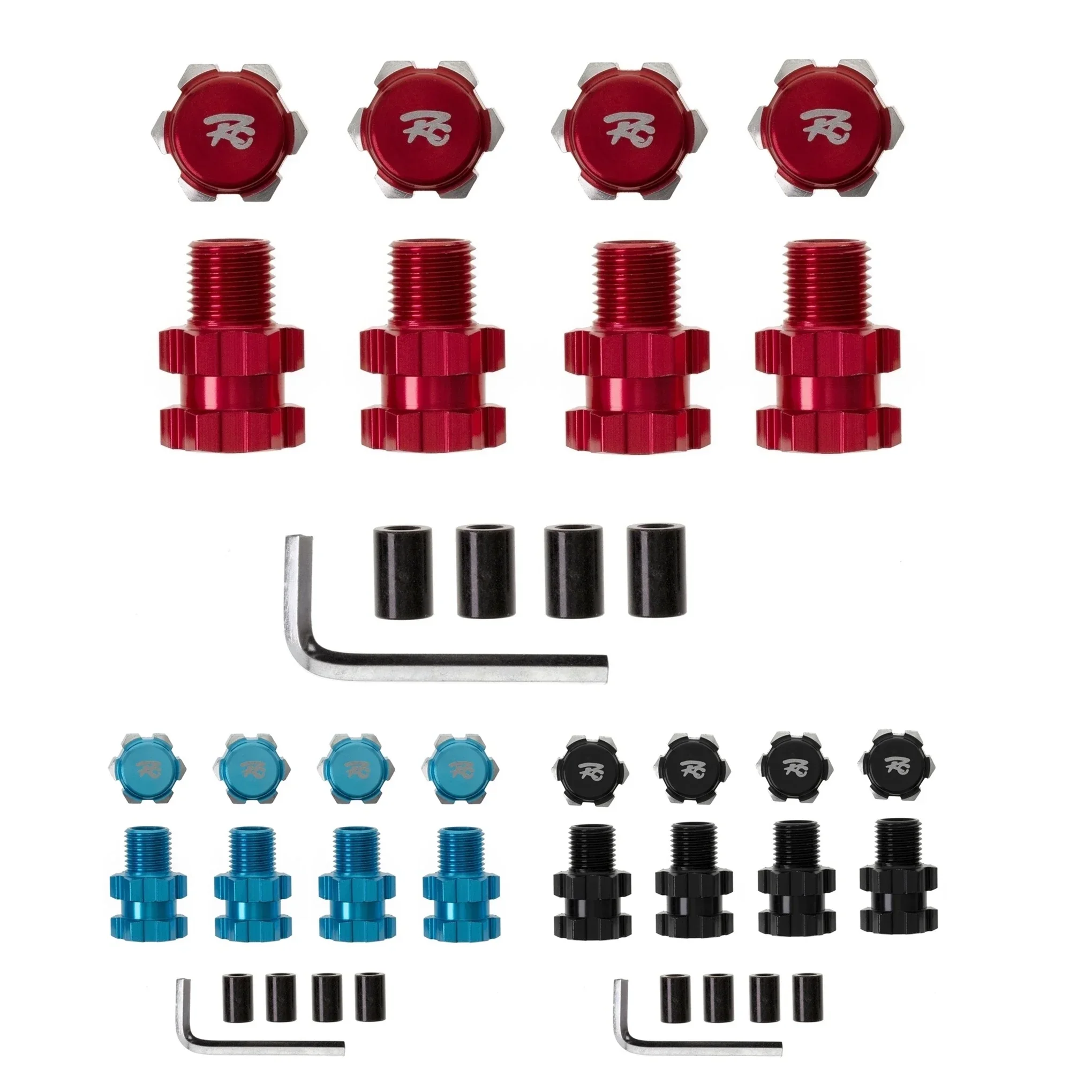 

007RC Metal 17mm Splined Wheel Hex Hub Extended Adapter 8956 for 1/10 Traxxas MAXX RC Car Upgrade Parts