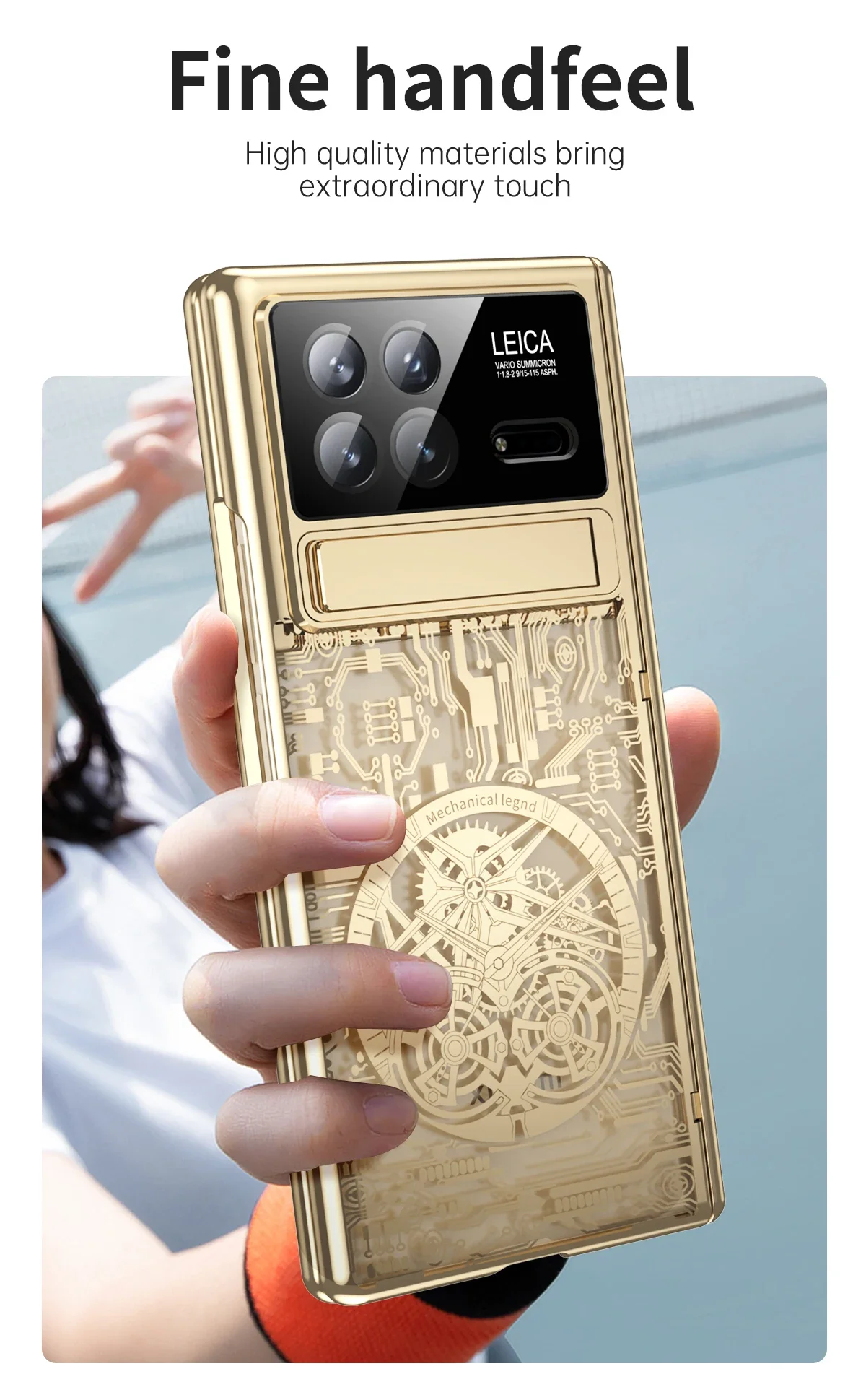 For Xiaomi MIX Fold 3 5G Case 360° Full Screen Protector Cover Hinge Plating Matte Mechanical Case For Xiaomi MIX Fold 3 5G_voghion.com