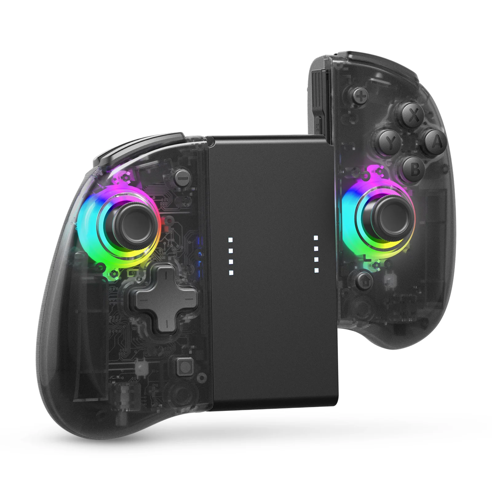 

DOYOKY Classic Cool RGB Remote Gamepad for Nintendo Switch/OLED with Dual Vibration & Turbo Motion Control & Ergonomics Black