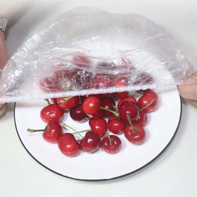 100 Db Eldobható Ragasztófilm Borító Elasztikus Tartsa Meg A Friss Ételeket Műanyag Wrap Edénytáblák Fóliája Konyhai Háztartási Hűtőszekrényhez - Image 2