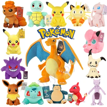 POKEMON Peluche Originale Gengar Pikachu Kawaii Charizard Genuino Peluche Bambola Morbido Simpatico Cartone Animato Piplup Giocattoli per I Bambini Regalo 1