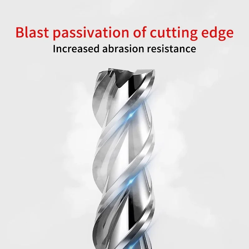 3F End Mill Aluminum 4mm 6mm 8mm 10mm 12mm 14mm 16mm 18mm 20mm HRC55 Carbide Milling Cutter Tungsten Steel Endmills CNC Tools