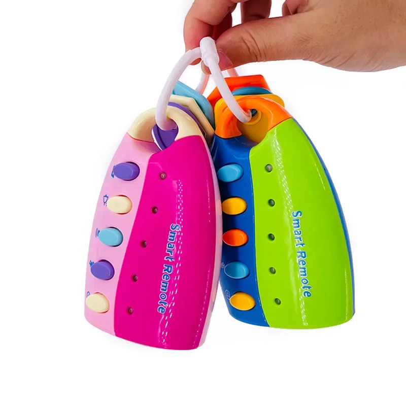 Montessori Baby Toy Musical Cartoon Car Key Vocal Smart Remote Car Voices Music Educational Toys for Kids Toddler Infant Gift 5