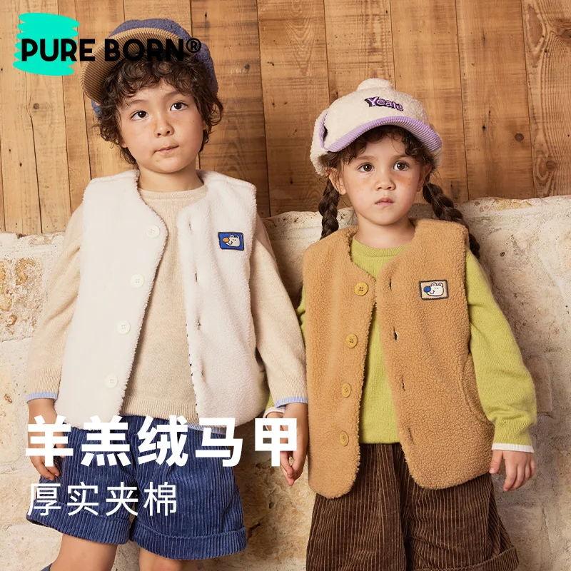 

Pureborn Baby Toddler Boys Girls Vest Warm Fleece Sleeveless Jacket Waistcoat