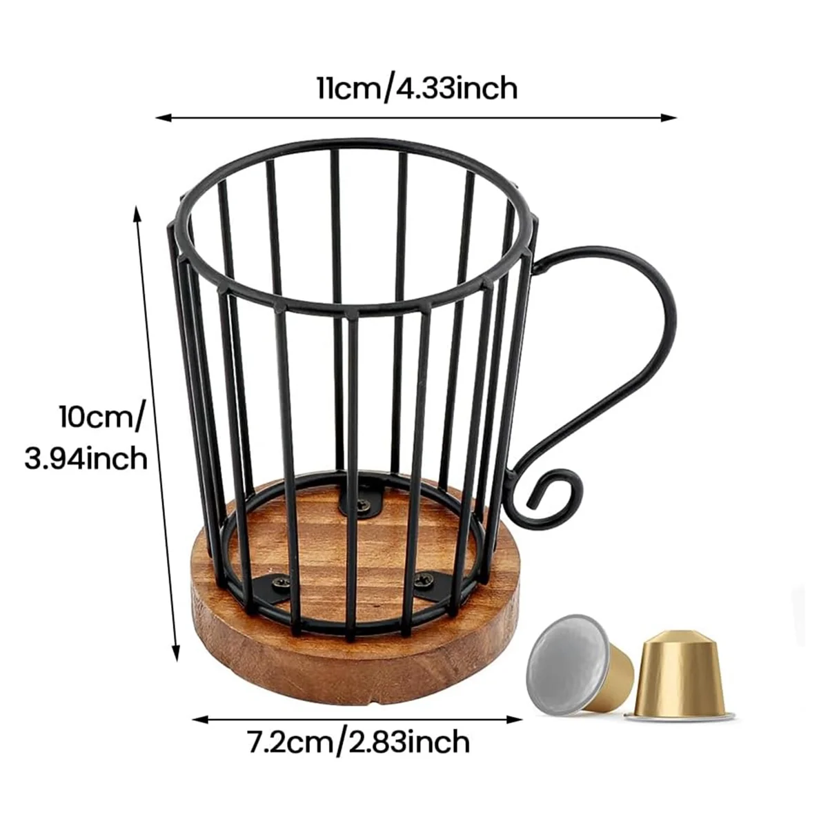 Coffee Pod Holder K Cup Organizer, K Cup Holders for Counter Coffee Pods Storage Organizer Decor for Bar