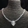 Unit One Piece Rough Natural Herkimer Crystal Healing Stone Pendant For Gift 1