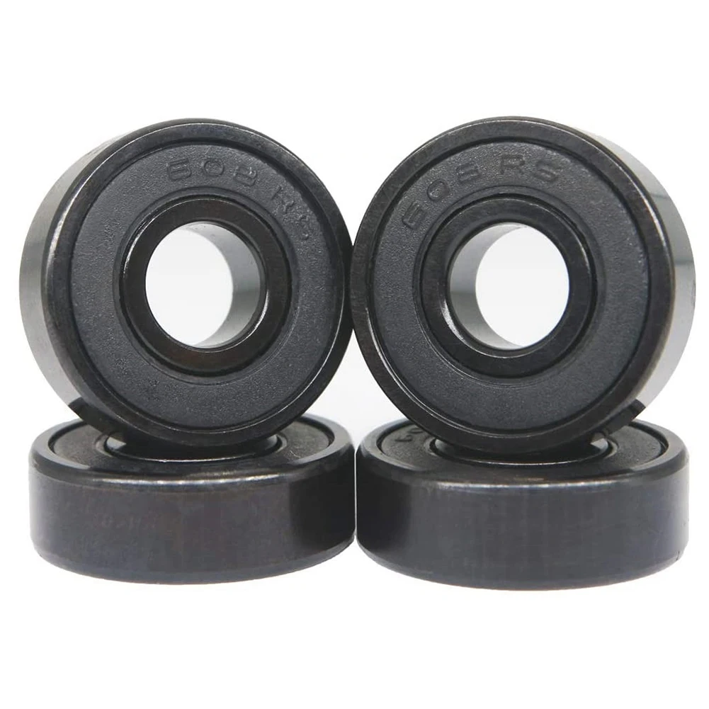 

High-Speed 608RS Hybrid Black Ceramic Bearings Skateboard Bearings Ceramic Plastic Arc 608 Bearings