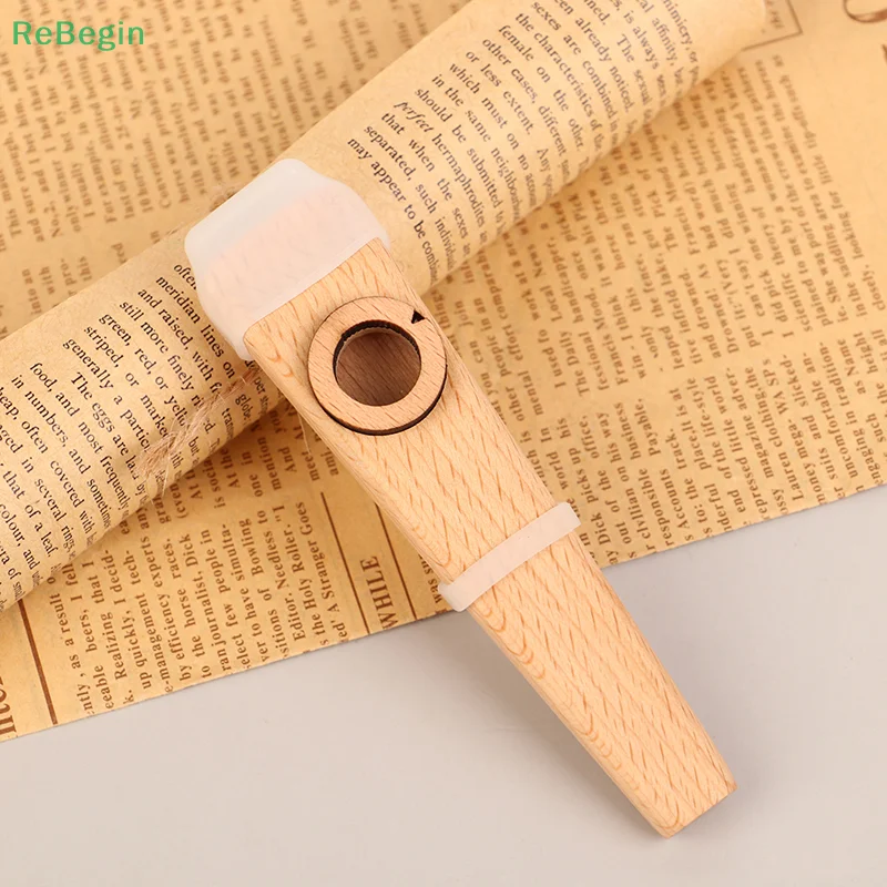 

1Pc Wooden Kazoo Kazoo Wooden Flute Accompaniment Beginners Flute Are Simple Easy to Learn and Play The Instrument