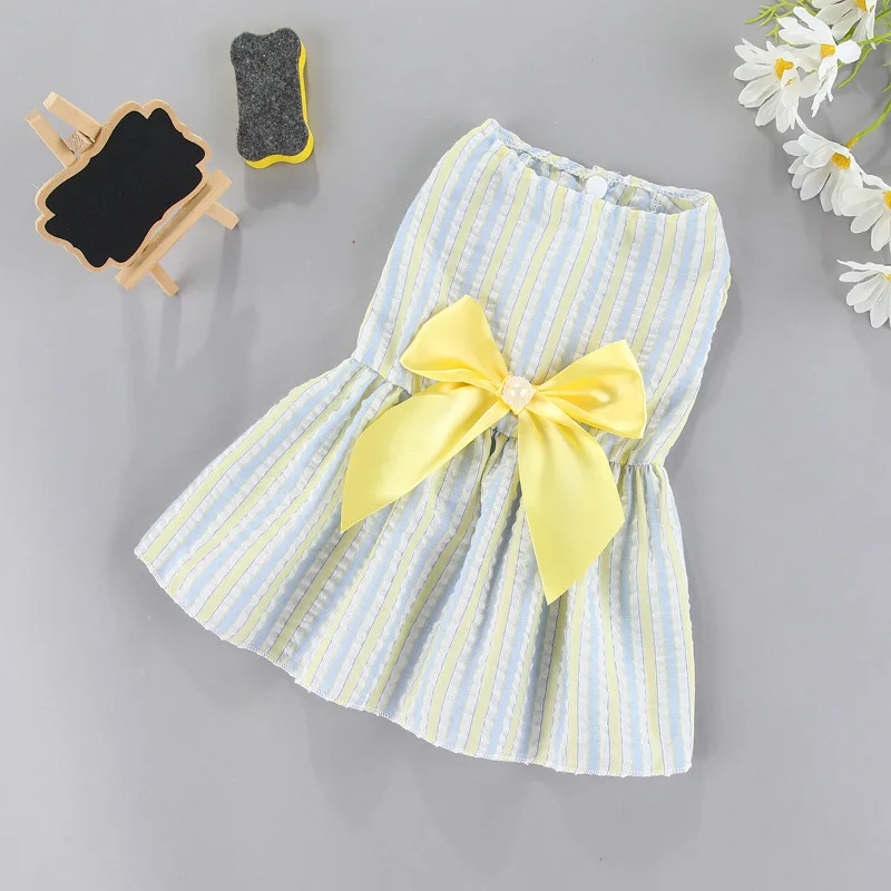 Puppy Spring Clothes Dog Fancy Dress for Small Breeds Dogs Pet Short Skirt Pomeranian One Piece Ropa Perro Costume Free Shipping