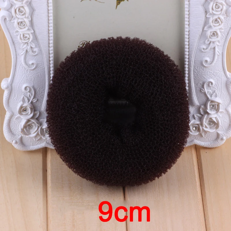 1~10PCS 3Colors Fashion Elegant Hair Bun Donut Foam Sponge Easy Big Ring Hair Styling Tools Hairstyle Hair Accessories For 3