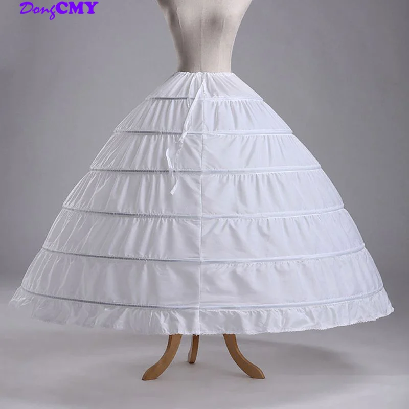 

Six Hoops Handmade Plus Petticoats Underskirt Ball for Women Dress Skirt Underwear Crinoline Wedding Accessories