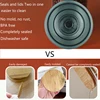 Vacuum Lid for Container Fresh Keeping Lid Reusable Vacuum Sealing Lids BPA -Free Reusable Vacuum Lid with Pump Keep Food Fresh 2