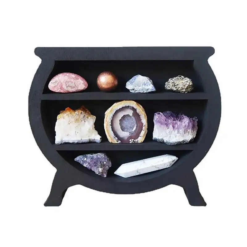 

Moon Shelf Floating Phase Wall Hangings Mount Storage Crescent Display Shelves For Crystals Stones Boho Decor For Living Room