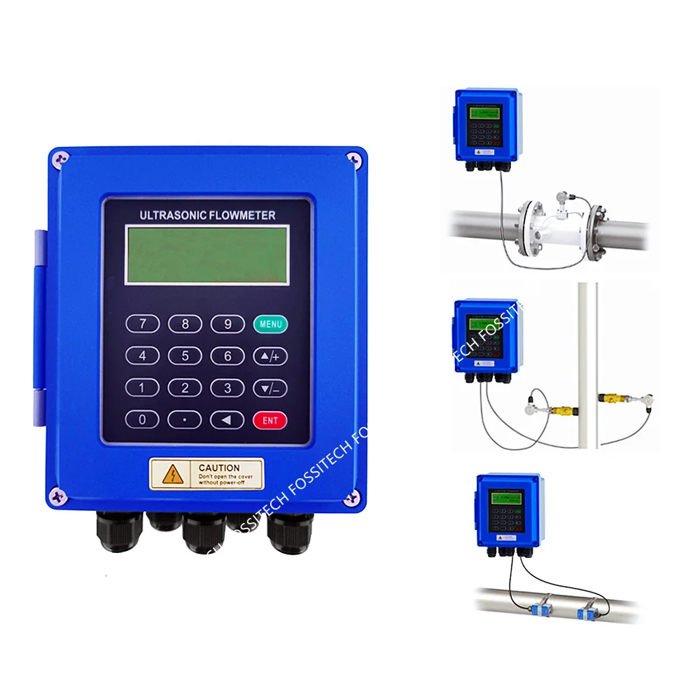 TUF-2000B Wall Mounted Water Flow Meter Transducer TS-2/TM-1-HT Optional SD Storage Clamp Sensor Liquid Ultrasonic Flowmeter flow meter,water flow meter,turbine flow meter,digital turbine flow meter