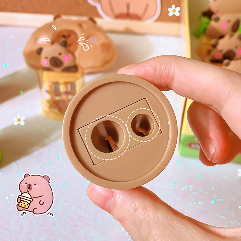 Kawaii Capybara Pencil Sharpener Creative Cartoon Office School Supplies pencil sharpener